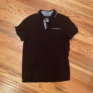 Men Ted Baker London polo, black, small
